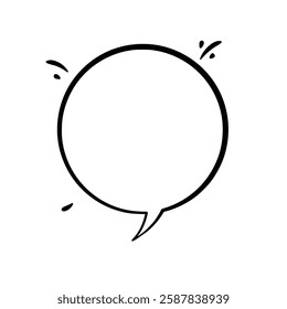 Clean and minimalist line art speech bubbles. Ideal for comics, social media, advertisements, and more. High-quality and easily customizable for any design need.