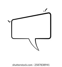 Clean and minimalist line art speech bubbles. Ideal for comics, social media, advertisements, and more. High-quality and easily customizable for any design need.