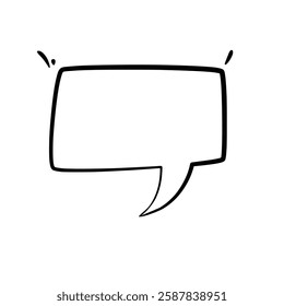 Clean and minimalist line art speech bubbles. Ideal for comics, social media, advertisements, and more. High-quality and easily customizable for any design need.