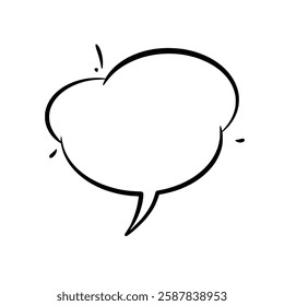 Clean and minimalist line art speech bubbles. Ideal for comics, social media, advertisements, and more. High-quality and easily customizable for any design need.