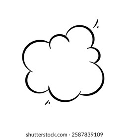 Clean and minimalist line art speech bubbles. Ideal for comics, social media, advertisements, and more. High-quality and easily customizable for any design need.