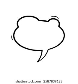 Clean and minimalist line art speech bubbles. Ideal for comics, social media, advertisements, and more. High-quality and easily customizable for any design need.