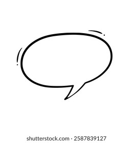 Clean and minimalist line art speech bubbles. Ideal for comics, social media, advertisements, and more. High-quality and easily customizable for any design need.