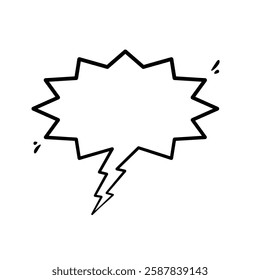 Clean and minimalist line art speech bubbles. Ideal for comics, social media, advertisements, and more. High-quality and easily customizable for any design need.