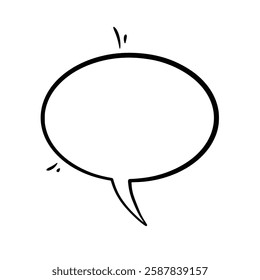 Clean and minimalist line art speech bubbles. Ideal for comics, social media, advertisements, and more. High-quality and easily customizable for any design need.