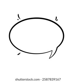 Clean and minimalist line art speech bubbles. Ideal for comics, social media, advertisements, and more. High-quality and easily customizable for any design need.