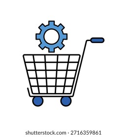 Um ícone de linha limpo e minimalista representando Aquisição, perfeito para projetos de compra, apresentações de sistema de fornecimento e designs de comércio eletrônico