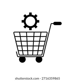 Um ícone de linha limpo e minimalista representando Aquisição, perfeito para projetos de compra, apresentações de sistema de fornecimento e designs de comércio eletrônico