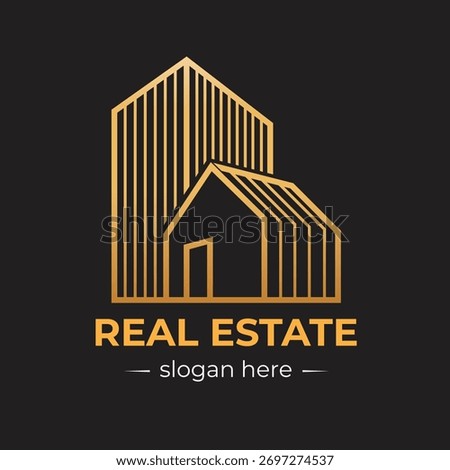 A clean and minimalist logo design for Real Estate, 