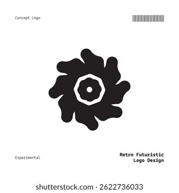 Clean Minimalist Logo with Retro and Futuristic Elements