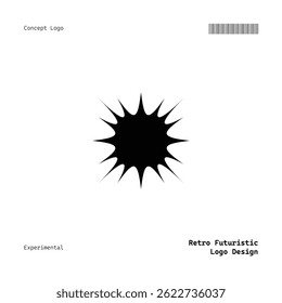 Clean Minimalist Logo with Retro and Futuristic Elements