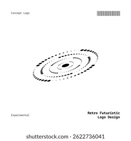 Clean Minimalist Logo with Retro and Futuristic Elements