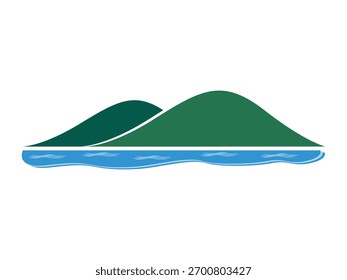 A clean and minimalist mountain icon vector featuring sharp peaks and natural lines. Perfect for outdoor, hiking, adventure, travel, and nature logo design or branding projects.