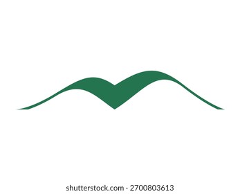 A clean and minimalist mountain icon vector featuring sharp peaks and natural lines. Perfect for outdoor, hiking, adventure, travel, and nature logo design or branding projects.