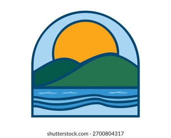 A clean and minimalist mountain icon vector featuring sharp peaks and natural lines. Perfect for outdoor, hiking, adventure, travel, and nature logo design or branding projects.