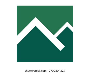 A clean and minimalist mountain icon vector featuring sharp peaks and natural lines. Perfect for outdoor, hiking, adventure, travel, and nature logo design or branding projects.