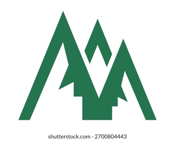 A clean and minimalist mountain icon vector featuring sharp peaks and natural lines. Perfect for outdoor, hiking, adventure, travel, and nature logo design or branding projects.