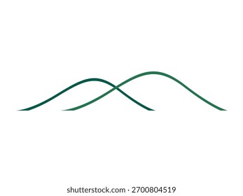 Um vetor de ícone de montanha limpo e minimalista com picos agudos e linhas naturais. Perfeito para projetos de design ou marca ao ar livre, caminhadas, aventura, viagens e logotipo da natureza.