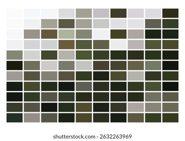  Clean minimalist palette with neutral grays, soft tints, and deep shadows. Perfect for modern design, print tests, branding, and trendy vector artwork.