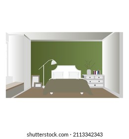 Saubere minimalistische Zimmervektorgrafik