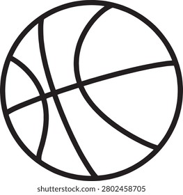A clean, minimalist vector illustration of a circle split evenly by intersecting black lines, creating symmetrical segments for design or educational use.