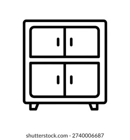 Clean and minimalist vector illustration of a double electrical wall socket, perfect for design projects, safety guides, and electrical diagrams.