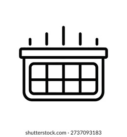 Clean and minimalist vector illustration of an empty bus seat row with gray upholstery and metal frame, ideal for transportation, travel, and public transit designs.