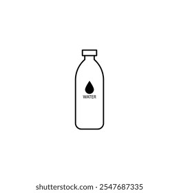 A clean, minimalist water icon, perfect for representing water-related concepts, environmental themes, and digital designs in various creative projects