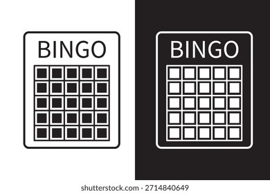 Juego de cartas de bingo limpio y minimalista sin números. Billetes de juego en blanco para las ilustraciones de lotería y keno. Hojas de Vector para juegos de casino, contenido de entretenimiento y materiales de apuestas imprimibles.