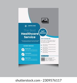 Clean and Minimalistic Medical Flyers Template design 