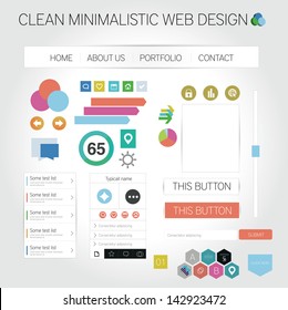 Saubere minimalistische Web-Grafiken