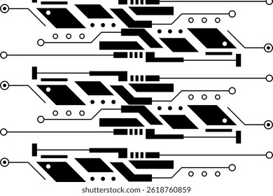 A clean and modern abstract background featuring a minimalist pattern resembling an electronic circuit board, perfect for contemporary technology-related design projects.