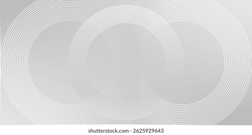 A clean and modern abstract background featuring overlapping circular shapes with a subtle gradient, ideal for design and presentations. The grayscale color scheme offers versatility.