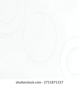 Un fondo abstracto limpio y moderno con sutiles contornos circulares, suaves anillos geométricos y Elementos de gradiente punteados dispuestos con un espaciado equilibrado. 