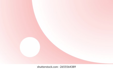 A clean and modern abstract background with smooth curves and a pleasing color palette of light pink and white.