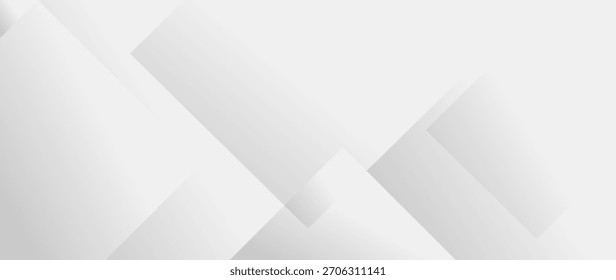 Fundo abstrato moderno e limpo com formas geométricas sutis em branco e cinza. Ideal para apresentações profissionais, sites e projetos de design minimalista.