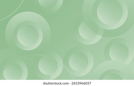 Clean and modern abstract background with various sized pastel green circles subtly layered.