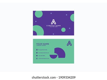 Saubere, moderne, abstrakte Design Business Card