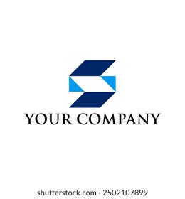 Concepto de logotipo de monograma limpio, moderno y abstracto