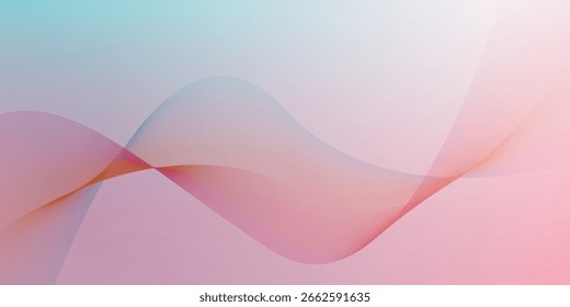Clean and modern abstract wave background with soft blue and purple gradients.