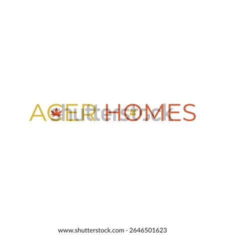 Clean and modern Acer Homes logo design symbolizing trust, elegance, and quality living. Perfect for real estate developers, home builders, and residential property brands.

