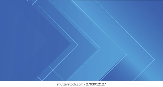 Un fondo limpio y moderno con un gradiente de color azul con patrones geométricos de chevron superpuestos y líneas delgadas.