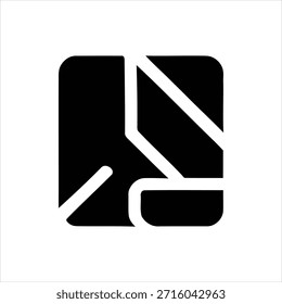 Ícone de seta preta moderna e limpa em plano de fundo branco puro, simbolizando a direção, o progresso e o movimento para frente nos layouts de design.