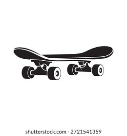 Una Ilustración vectorial limpia y moderna en blanco y negro con un diseño minimalista inspirado en el monopatín. Creada con Formas geométricas suaves, proporciones equilibradas y alineación precisa, esta obra de arte de Vector plano es perfecta para uso comercial y creativo. El estilo abstracto del objeto lo hace ideal para la marca, los logotipos, los iconos, los carteles, la interfaz de usuario del Sitio web, los App móviles, los materiales impresos y los proyectos digitales. Diseñado con formas negras sólidas y espacio negativo blanco, este Vector totalmente editable garantiza una alta flexibilidad para los diseñadores. Aislada sobre un fondo blanco, esta Ilustración vectorial profesional ofrece un aspecto atemporal y versátil adecuado para aplicaciones de Diseño gráfico modernas.