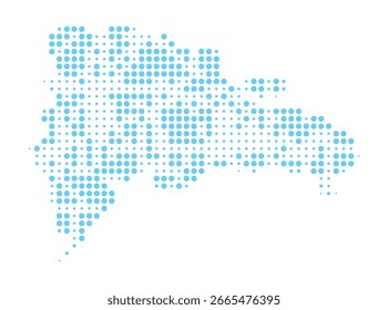 Diseño limpio, moderno y azul de la República Dominicana