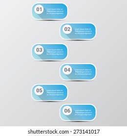 clean modern blue Infographic banners. Vector illustration can be used for workflow layout, diagram, number options, web design.