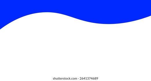 A clean and modern blue wave background design with smooth curves and a vibrant color contrast. Ideal for websites, banners, presentations, or business-themed visuals.