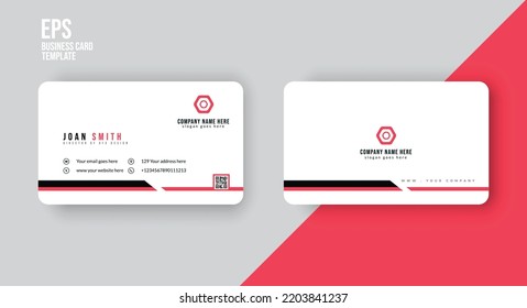 Clean and modern business card design