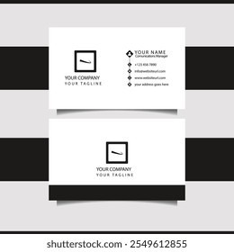 clean and modern business card design 