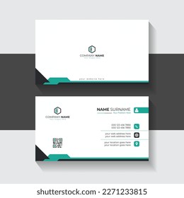 Clean and modern business card template abstract Layout for business presentation